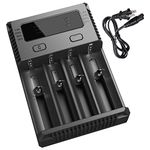 Nitecore Intellicharge I4 V2 Universal 4 Channel Li-Ion/Ni-Cd/Ni-Mh Smart Charger