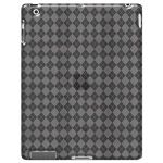 Amzer AMZ90783 Luxe Argyle High Gloss TPU Soft Gel Skin Case for Apple Ipad 2 (Clear)