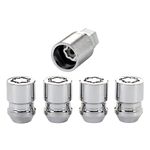 McGard 24214SU wheel lock nuts SU (standard) M14 x 1.5, cone seat, total length 41.6, mm, SW21, key diameter SW21/22mm), Chrome