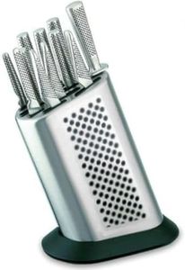 Global MB-15 Messerblock mit 10 Messern und Schleifstab
