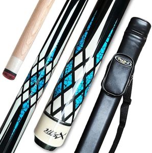 Tai ba cues Pool Cue Pool Stick with Case, 13mm Tip, 58", Hardwood Canadian Maple Professional Billiard Stick 19,20,31 Oz (Selectable)-Blue, Red, Green Pool Cue Stick