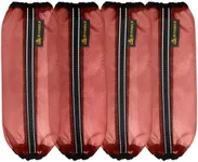 MIYABALA Fly Boots for Horses Set of 4,Universal Size Fine Mesh Horse Fly Boots with Nylon Stays,Fly Leggings for Horses with Fleece Trimming and Reflective Webbing (Orange)