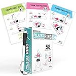 Flexies Pilates Ring Workout Cards -58 Exercise ring Card with Pilates circle Work Out Posture, Instruction & Breathing Tips | Free Dry-Erase Marker & Binding ring|Pilates Equipment Thigh Master guide