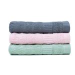 Mush 100% Bamboo Face Towel | Ultra Soft, Absorbent, & Quick Dry Towels for Facewash, Gym, Travel | Suitable for Sensitive/Acne Prone Skin | 13 x 13 Inches | 500 GSM (green,pink,grey)