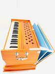 KHALSA MUSICAL Harmonium Beginners and Professionals |7 Stopper | 3 1/4 Octave | Double Bellow | 39 Keys | 2 Reeds (Bass- Male) K.M