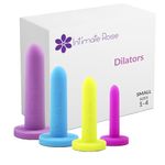 Intimate Rose Small 4-Pack Silicone Dilators for Women & Men, Sizes 1-4