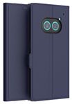 Kapa Noble Slim Magnetic Leather Flip Case Cover for Nothing Phone 2A / 2A Plus | Card Holder Stand Flip Wallet Case (Blue)