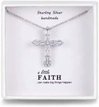 Qings Silver Cross Necklace,Sterlin