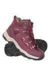 Mountain Warehouse Adventurer Womens Boots - Waterproof Rain Boots, Synthetic & Textile Walking Shoes - For Autumn Winter, Hiking & Trekking Burgundy Adult Shoe Size 6