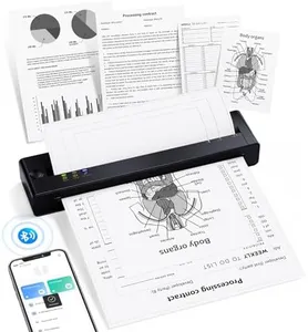 TATTMUSE Portable Printers Wireless for Travel, Inkless Thermal Printer Small Bluetooth for Home Use, Support 8.5" X 11" US Letter Size, Compatible with iPhone Laptop, Wide Format & Plotter Printers