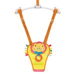 Munchkin Bounce & Play Door Frame Baby Bouncer | Adjustable Height Door Bouncer Baby Jumper | Padded Baby Stand & Jump Toy with Squeaky Nose & Baby Teether Rings | Supportive Baby Seat