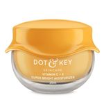 Dot & Key Vitamin C + E Sorbet Super Bright Moisturizer for Face | Vitamin C Face Cream For Glowing Skin | Reduces Skin Dullness | Oil Free & Lightweight | For All Skin Types | 25ml