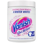 Vanish Oxi Action Laundry Whitener and Stain Remover Powder, 1kg, For Whites