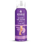 Bombae Lavender Hair Removal Spray For Woman | Hair Removal Cream Spray For Woman|Hair Removal Spray|Hair Remover Spray|Hair Removal|Hair Remover Cream|Painless Hair Removal For Arms, Underarms, Legs And Bikini Line| Suitable For Sensitive Skin | Dermatologically Tested| Sponge Is For Representation Purposes Only