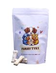 Furry Tyke Rawhide Bones for Dogs 3 Inches | Rawhide Pressed Chew Stick Young Adult Dog Treat & Dog Food | Dog Treats for All Breed Sizes Dogs (1000 Grams)