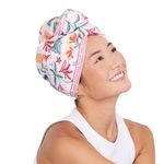 Dock & Bay Turban Hair Towel - For Home & the Beach - Super Absorbent, Quick Dry - Pink Paradise