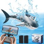 Remote Control Shark Toy with HD Camera, 2.4GHz RC Boat Light & Spray - Water Swimming Pool Shark RC Boat for Pools and Lakes, Toy Gift for Pool Lake Pond