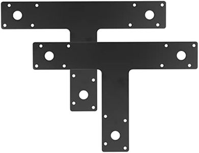 2 Pcs Truss T Tie Plates, Width 2"(50mm), Length 11-7/8", Mending Plate Repair Fixing Bracket, Thickness 3.8mm