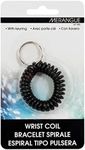 Merangue Wrist Wrap Coil Key Chain, Black