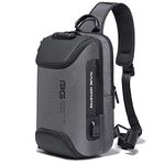 Sling Bag Shoulder Crossbody Bags Sling Backpack Waterproof Chest Pack Travel Hiking Outdoor Daypack (Gray)