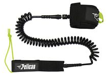 Pelican Sport PS1543 SUP Ankle Leash - Stand up Paddle Board Hook-and-Loop System, Black