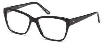 Womens Wayfarer Glasses Frames Black Prescription Eyeglasses Rxable 54-17-142