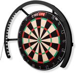 CyeeLife 270° Dart Board LED Lighting System | 114 White LEDs, Black Frame, LED Dartboard Light for Enhanced Visibility, Securely Fits All Dart Boards, Professional Dart Accessories (Black, 270°)