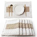 FEXIA Boho Placemats Set of 6, Macr