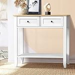 Oikiture Console Table with Drawers