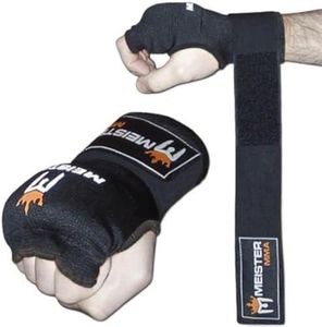 Meister Padded ProWrap Hand Wrap Gloves (Pair), Black, Small/Medium