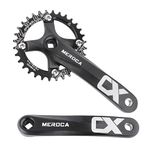 Square Taper Crankset MTB Mountain Bike Single Speed Crankset Bicycle Crank Arm Durable Aluminum Alloy Crank Arm Set 170mm 104BCD 32T