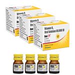 Bon Dk Shot Sugarfree Vitamin D3 Oral Solution(12 Shots Of 5Ml Each) Sugar Free Shot With Pineapple Flavour Syrup, 1 Count