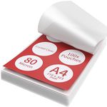 ACROPAQ Laminating Pouches A4-100 Pack, 160 Micron (2 x 80 Micron), Glossy Finish, Premium Quality, Rounded Corners, Ideal for Photos and Notes - 18009