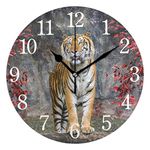 Wall Clock For Classroom With Tiger