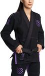 Sanabul Essential BJJ Gi for Women Brazilian Jiu Jitsu Gi for Women Lightweight Preshrunk Fabric - Black, W2