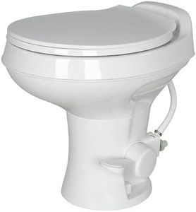 Flow Max™ - Lippert Flow Max™ RV Toilet - Round Plastic Bowl - White