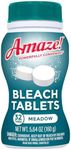 AMAZE Ultra Concentrated Bleach Tablets [32 tablets] - Meadow Scent - for Laundry, Toilet, and Multipurpose Home Cleaning. No Splash Liquid Bleach Alternative