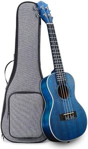 Ranch Tenor Ukulele 26 inch Professional Wooden ukelele Instrument with Online 12 Lessons and Gig Bag - Small Hawaiian Guitar - Starry Blue