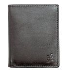 STARHIDE Small Leather Cardholder RFID Blocking Wallets with Note Compartment Ultra Slim Wallet for Men & Women 205 (Black)