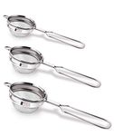 TIARA - 3PC Max Tea Coffee Stainless Steel Strainer (304 Steel Food Grade)