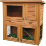 Bunny Business 2-Tier Double Decker Rabbit/ Guinea Pig Hutch with Sliding Tray