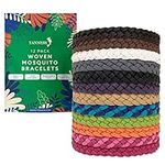 Tanness 12 Pack Mosquito Repellent, Insect Repellent Bracelet | Insect Repellent Mosquito Bands | Non-Toxic Woven Deet-Free Mosquito Repellent Bracelet Travel Essentials for Kids & Adults