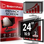 SightPro 24 Inch 16:9 [2 Pack] Computer Privacy Screen Filter for Monitor - Privacy Shield and Anti-Glare Protector