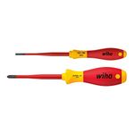 Wiha WHA-36333 Slim Fix VDE Slotted & Slotted/PZ2 TERMINAL two piece set