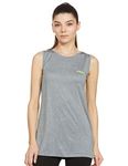 Fusefit Women's Slim fit (FF WMN CNS Vest_Grey Mel/Navy Small)