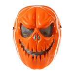 Halloween Mask Pumpkin Head Costume Adult Outfit Scary Spooky Horror Party Face Fancy Dress Cosplay For Men Women (HM20)