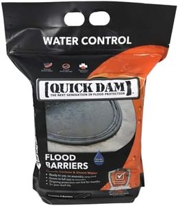 Quick Dam QD65-4 Water Activated 5ft Flood Barrier, 4 Pack, Black