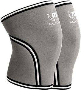 Mava Sports Knee Sleeves Weightlifting Men & Women, 7mm Neoprene Knee Sleeves for Women and Men, Ideal for Cross Training WOD, Squats, Powerlifting