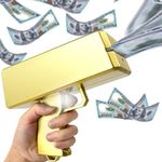 Wowok Gold Money Guns Shooter, Super Money Gun Make it Rain Toy Gun, Handheld Spary Cash Gun for Game Movies Party Supplies(Golden)