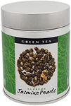 The Exotic Teapot - Supreme Jasmine Pearls Tea, 75g Tin, Premium Hand-Rolled Green Tea, Scented with Real Jasmine Blossoms